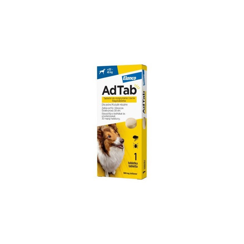 Elanco AdTab Dog 900mg (22-45kg) 1 tabletka