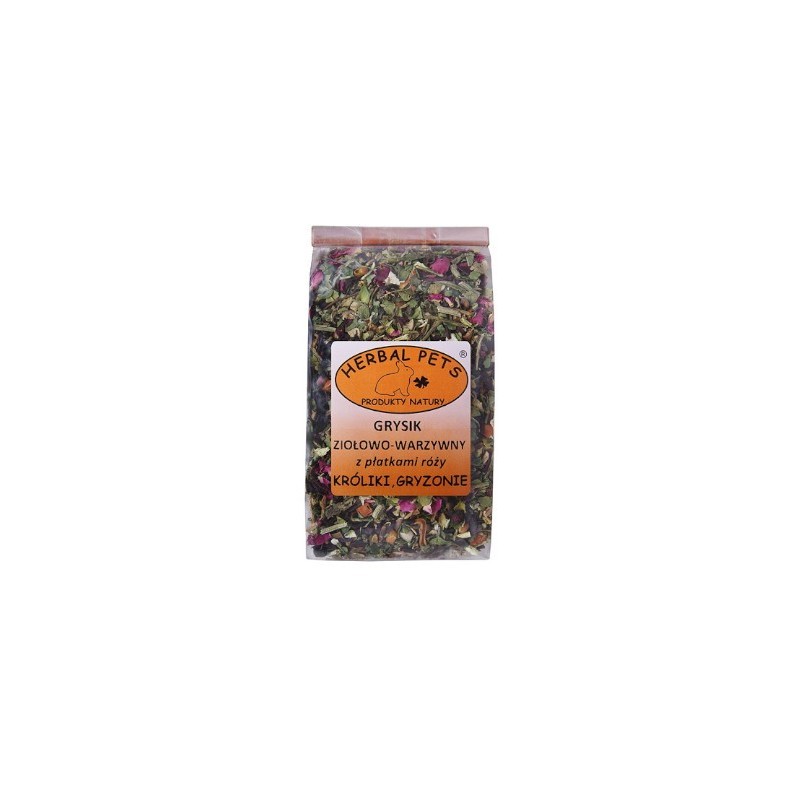 Herbal Pets Grysik ziołowo-warzywny z płatkami róży 100g