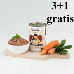 Family First Karma mokra dla psa Bogata w wołowine z marchewką adult-400g