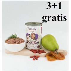 Family First Karma mokra dla psa Bogata w królika z gruszkami adult-400g