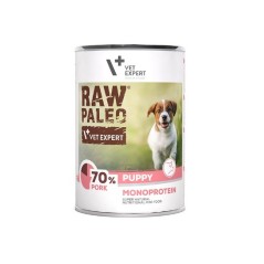 Vet Expert RAW PALEO Puppy Pork 400g - karma mokra dla szczeniąt z wieprzowiną