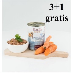 Family First Karma mokra dla psa Holidays duoprotein dziczyzna/wolowina/marchew junior-400g