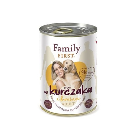 Family Fist Karma mokra dla psa Bogata w kurczaka z burakami adult-400g