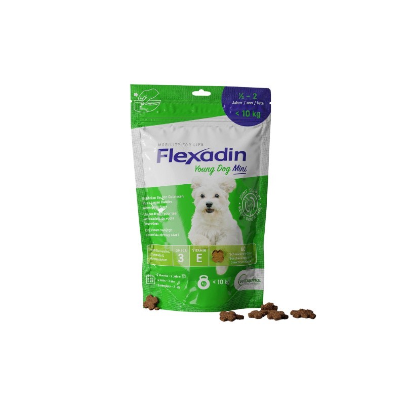 Vetoquinol Flexadin Young Dog Mini 60 kęsów