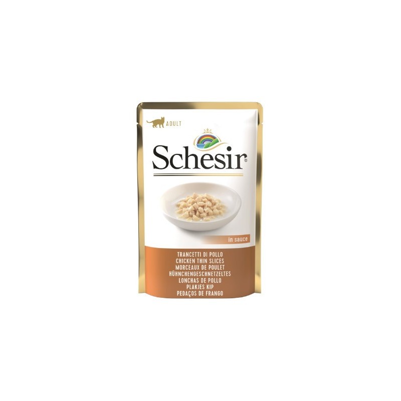 Schesir (kot) - saszetka 85g - Cienkie paseczki kurczaka w sosie