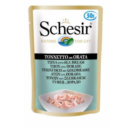 Schesir (kot) - saszetka 50g - Tuńczyk z doradą