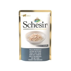 Schesir (kot) - saszetka 85g - Filety z kurczaka z morszczukiem