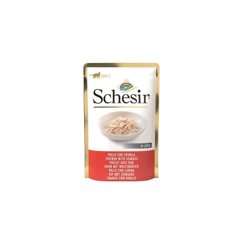 Schesir (kot) - saszetka 85g - Filety z kurczaka z okoniem