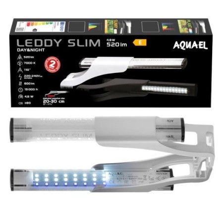 AQUAEL LEDDY SLIM 4,8W SUNNY DAY&NIGHT BIAŁY