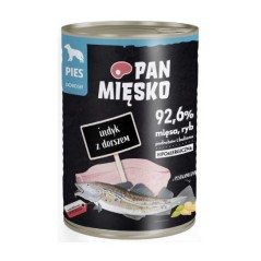 Pan Mięsko karma mokra dla psa Indyk z dorszem 400g