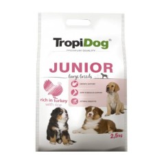 Tropidog Premium Junior Large Breeds With Tukrey & Rice - Duża Rasa, Indyk i Ryż