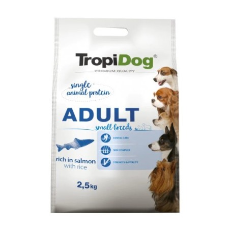 Tropidog Premium Adult Small Breeds With Salmon&Rice - Mała Rasa, Łosoś i Ryż