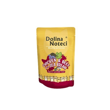 Dolina Noteci Superfood kot - kurczak/wołowina/dorada 85g saszetka