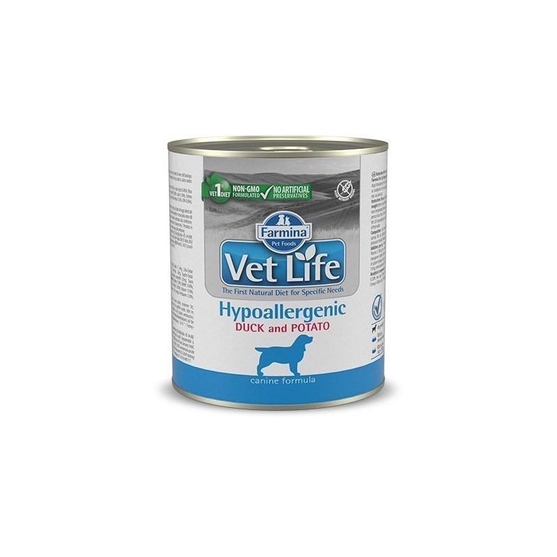 Farmina Vet Life Natural Diet Dog Hypoalergenic Duck and Potato 300g - karma mokra hipoalergiczna dla psów