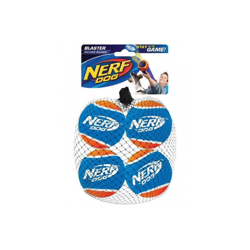 Nerf Piłki tenisowe do wyrzutni NERF dla psa, 4 SZT/OPAK