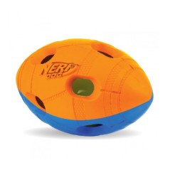 Nerf Świecąca piłka footballowa NERF LED, mała, niebieska/pomarańczowa