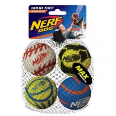 Nerf Piłki tenisowe NERF, 6.4 cm , 4 SZT/OPAK