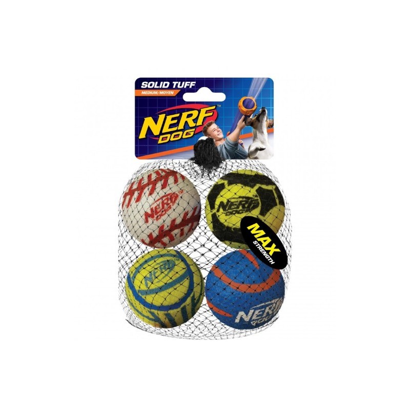 Nerf Piłki tenisowe dla psa NERF, 6.4 cm , 4 SZT/OPAK