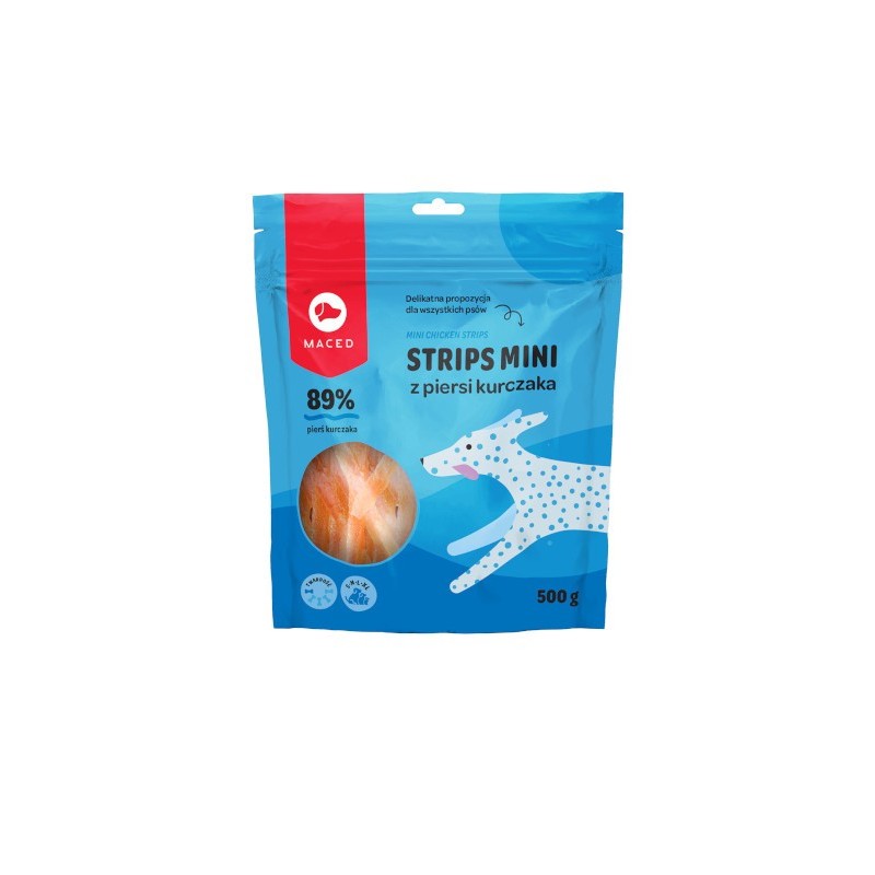 Maced Strips mini z piersi kurczaka 500g