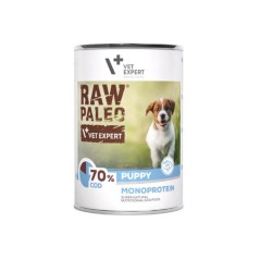 Vet Expert Raw Paleo Puppy Cod 400g - karma mokra dla szczeniąt z dorszem