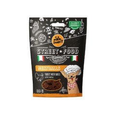 Vet Expert Mr. BANDIT Street Food Meatballs turkey + basil 80g - przysmak dla psa