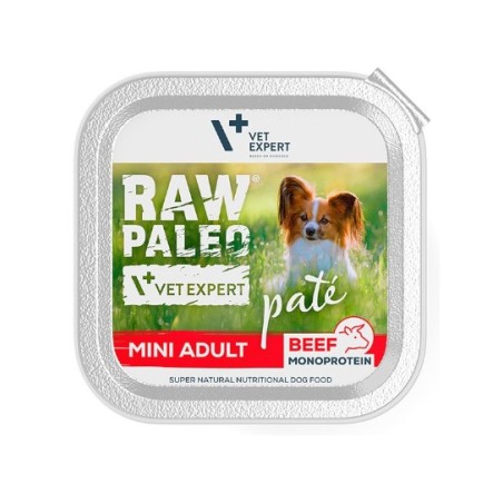 Vet Expert Raw Paleo Pate Mini Adult Beef 150g - pasztet z wołowiny dla dorosłych psów