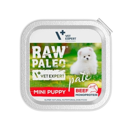 Vet Expert Raw Paleo Pate Mini Puppy Beef 150g - pasztet z wołowiny dla szczeniąt