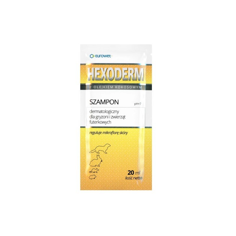 Eurowet Hexoderm-szampon dla gryzoni 20ml