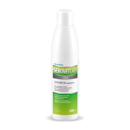 Eurovet SEBOVET DRY- szampon dla psów na świąd/łupież 200ml