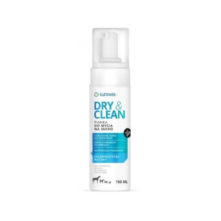 Eurowet Dry&Clean-pianka do mycia na sucho dla psów, kotów i małych zwierząt 150ml