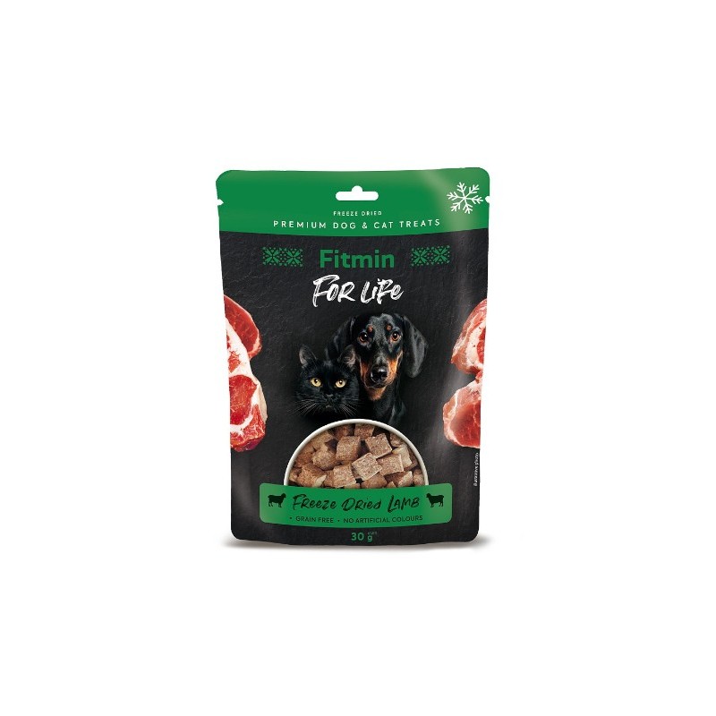 Fitmin Freeze dried lamb 30g - przysmak mięsny dla psów i kotów jagnięcina