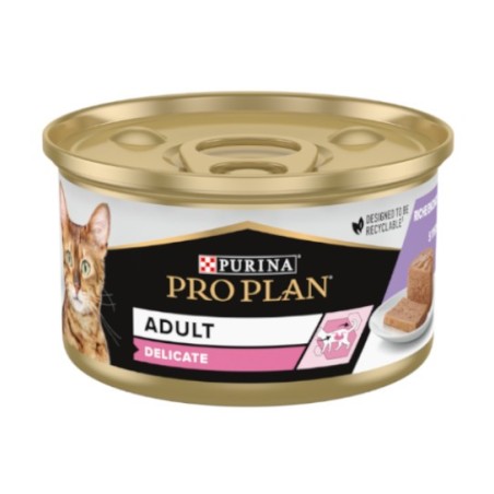 Purina Pro Plan Delicate Adult - karma mokra/mus bogaty w indyka 85g