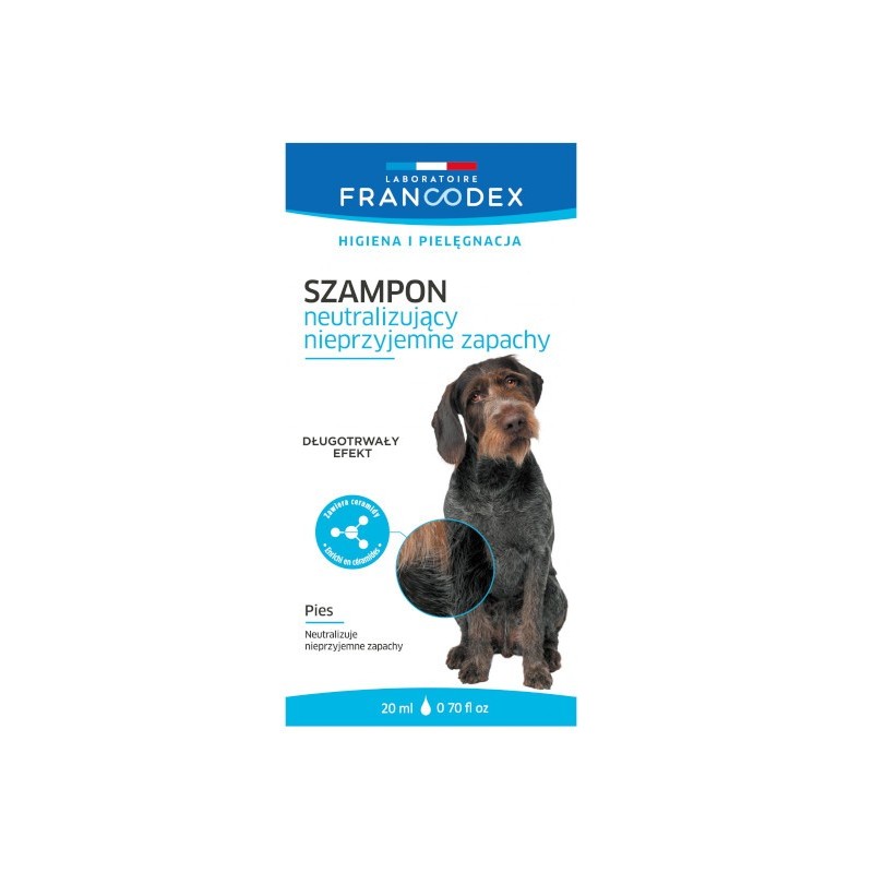 FRANCODEX Szampon dla psów neutralizujący zapachy saszetka 20 ml