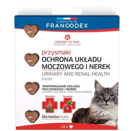 FRANCODEX Przysmaki zdrowie układu moczowego i nerek dla kota 12 szt.