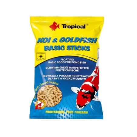 Koi&Goldfish Basic Sticks worek 1000 ml/90g