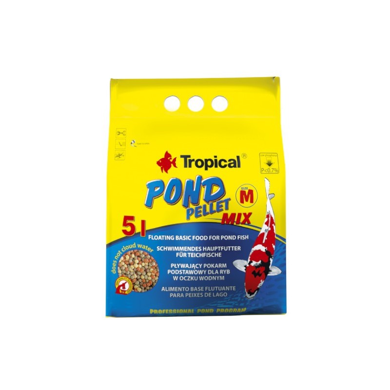 Tropical Pond Pellet Mix size M /worek - pokarm dla ryb do oczka wodnego