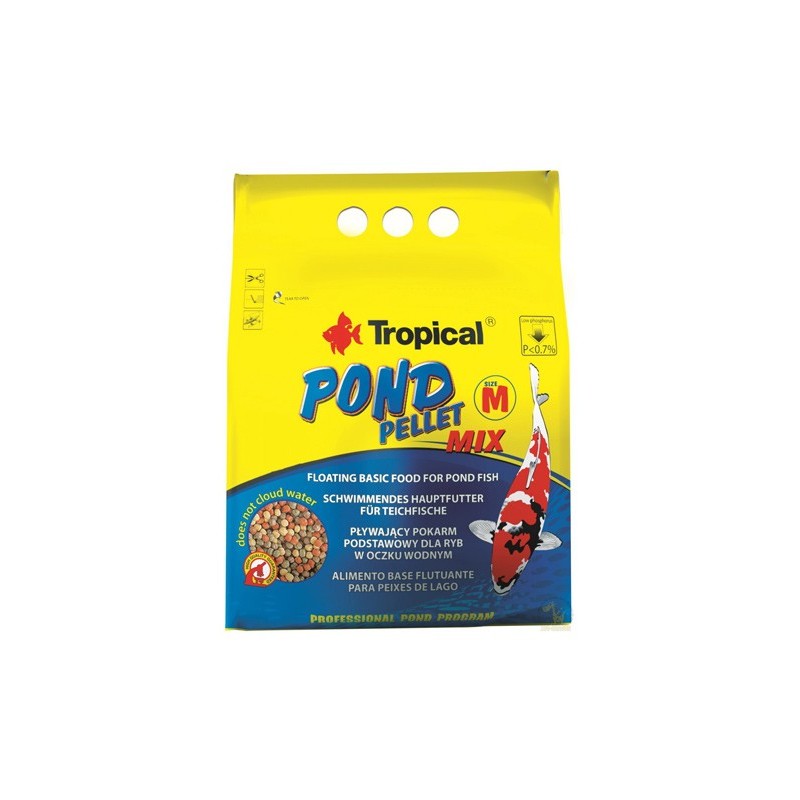 Tropical Pond Pellet Mix size M 110g /woreczek - pokarm dla ryb do oczka wodnego