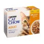 Purina Cat Chow Adult z kurczakiem i cukinią w galaretce 10x85g