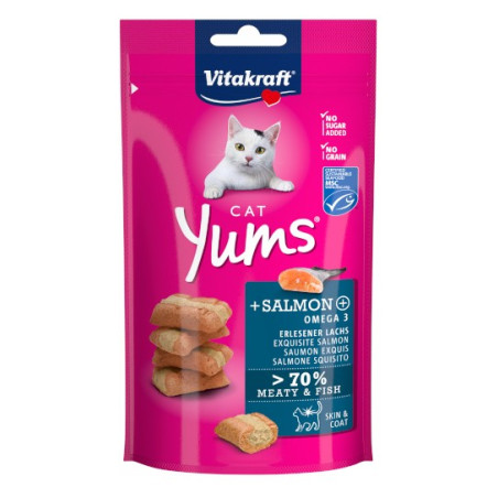 Vitakraft Cat Yums z łososiem i omega3 40g