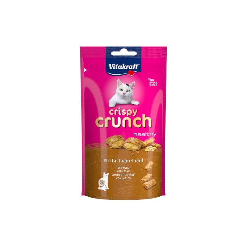 Vitakraft Crispy Crunch anti hairball ze słodem 60g