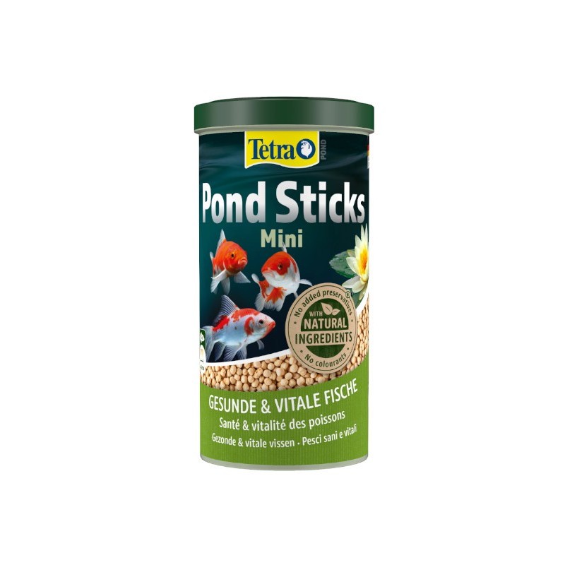 Tetra Pond Sticks Mini 1L - kompletny pokarm dla małych ryb stawowych