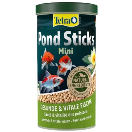 Tetra Pond Sticks Mini 1L - kompletny pokarm dla małych ryb stawowych