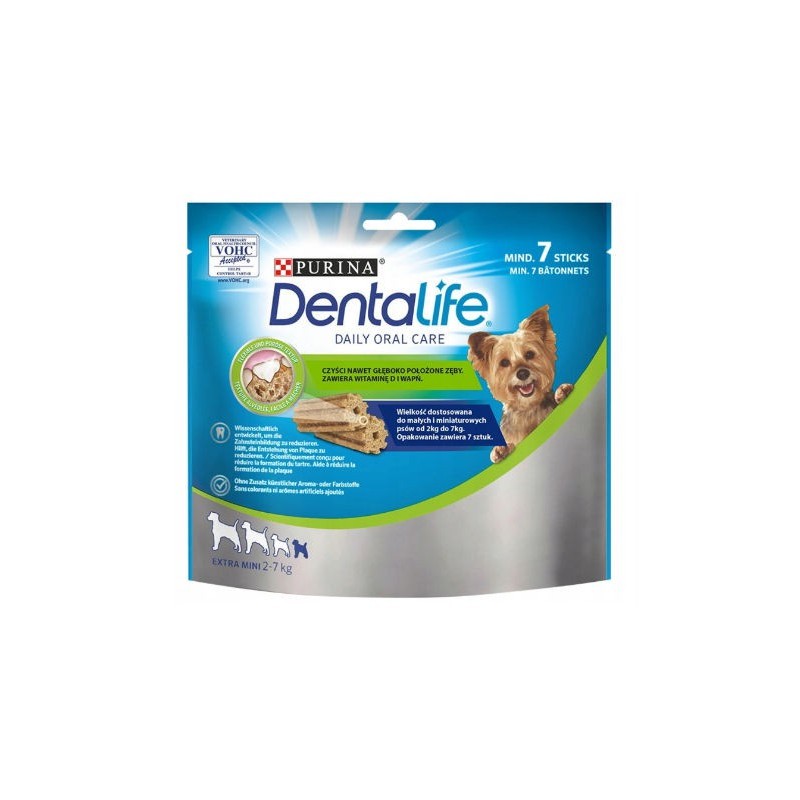 Purina Dentalife - przysmak dentystyczny dla psów małych ras 2-7kg Data ważności 05.2024