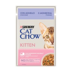 Saszetka Cat Chow Kitten - jagnięcina z cukinia w sosie 85 g