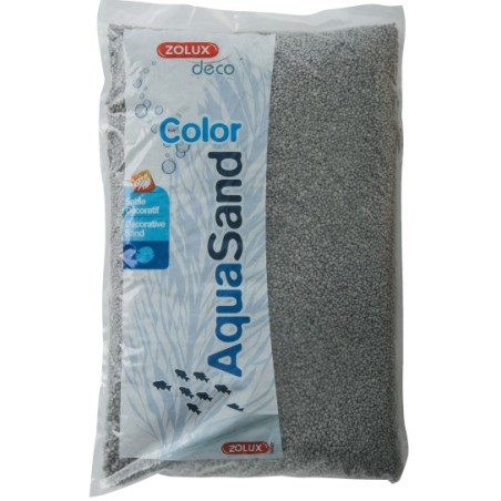 Zolux Aquasand Color pastelowa szarość 5kg - żwirek do akwarium