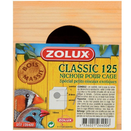 ZOLUX Budka dla ptaków Classic 125