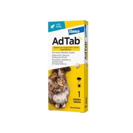 Elanco AdTab Cat 48mg (2-8kg) 1 tabletka