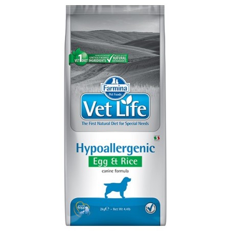 Vet Life Hypoallergenic Egg & Rice Dog