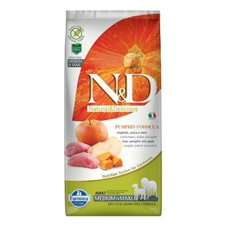 N&D GF Pumpkin Boar&Apple Adult Medium/Maxi