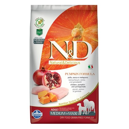 N&D GF Pumpkin Chicken&Pomegranate Adult Medium/Maxi